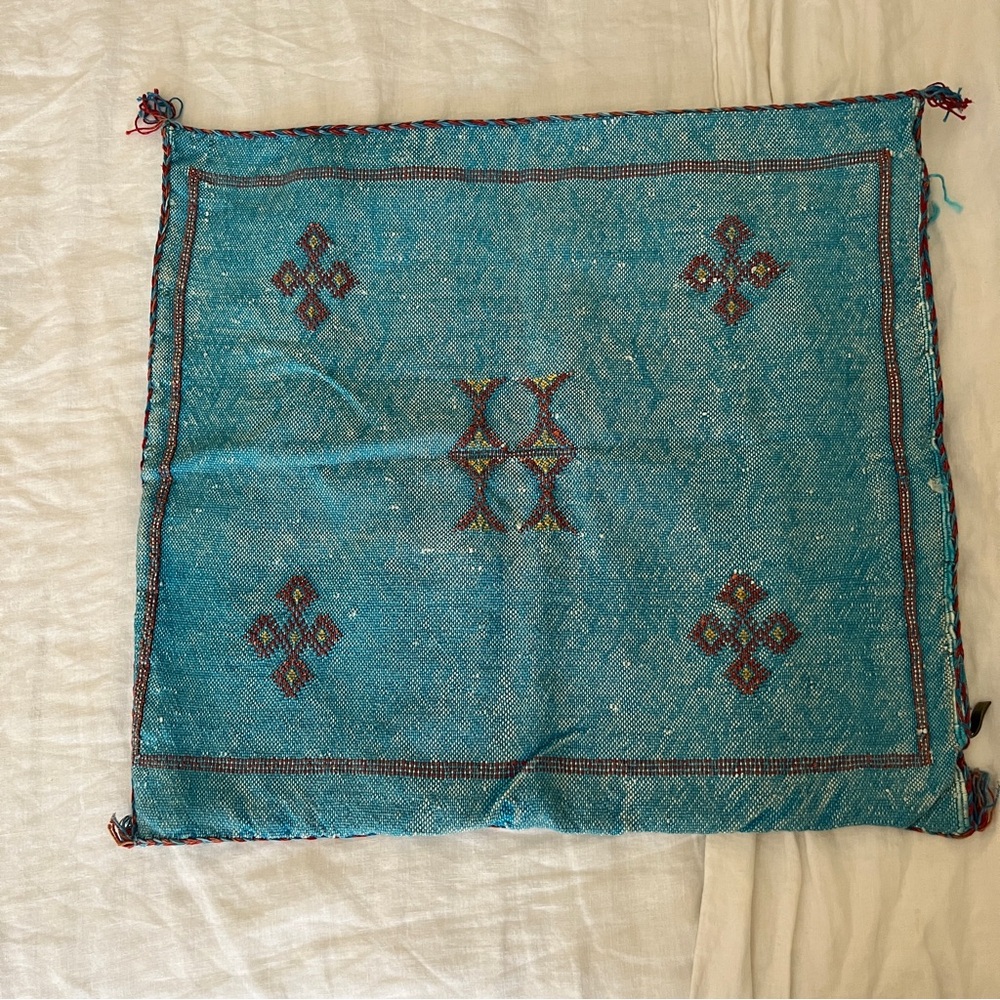 Moroccan sabra cactus silk pillow cover